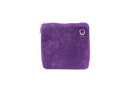 Suede Crossbody Bag Small V155 - Image 31