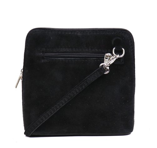 V155 Faux Animal Fur, Genuine Suede Small Crossbody Bag - Image 7