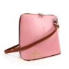 3 V1552T Two Tone Small Leather Crossbody Bag
