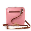 4 V1552T Two Tone Small Leather Crossbody Bag