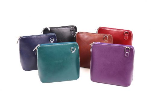 Leather Crossbody Bag Small V155 - Image 2