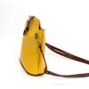 V121 Genuine Leather Crossbody Bag with front Buckle Closure
