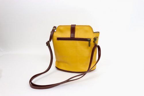 V121 Genuine Leather Crossbody Bag with front Buckle Closure - Image 15