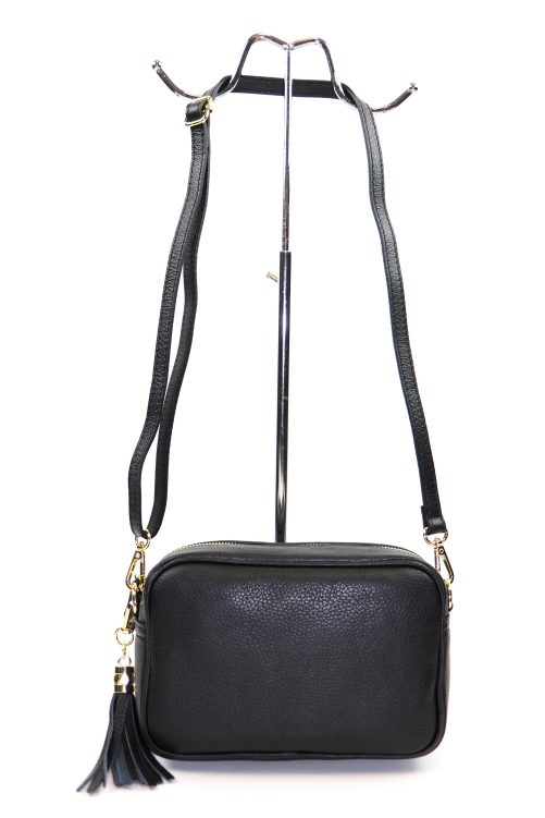 Leather Crossbody Bag V312 - Image 10