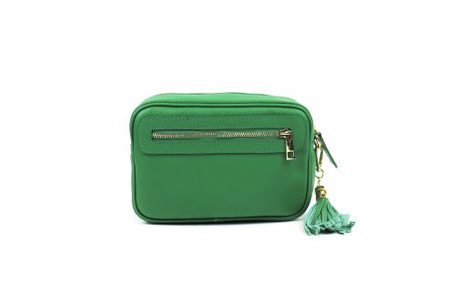 Leather Crossbody Bag V312 - Image 22