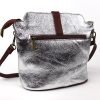 V121 Genuine Leather Crossbody Bag with front Buckle Closure