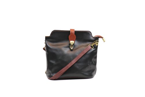 V121 Genuine Leather Crossbody Bag with front Buckle Closure - Image 29
