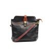V121 Genuine Leather Crossbody Bag with front Buckle Closure