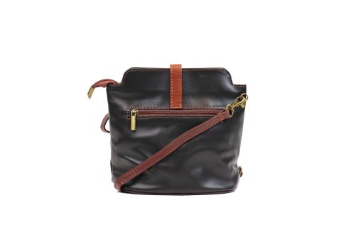 V121 Genuine Leather Crossbody Bag with front Buckle Closure - Image 30