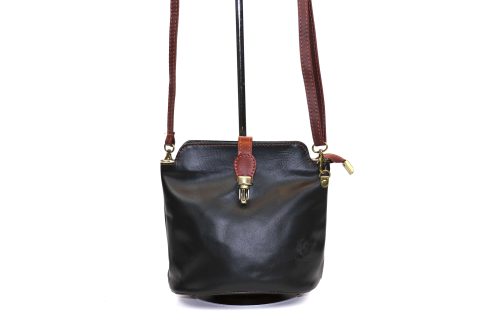 V121 Genuine Leather Crossbody Bag with front Buckle Closure - Image 31