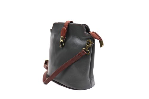 V121 Genuine Leather Crossbody Bag with front Buckle Closure - Image 18
