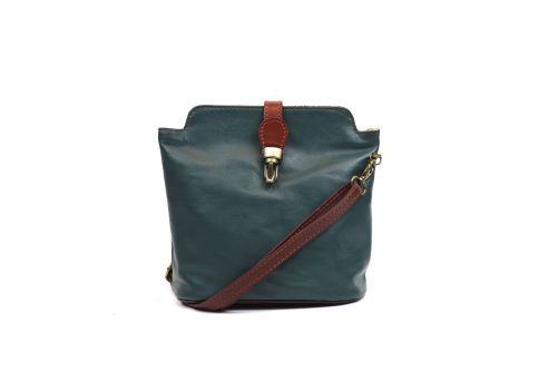 V121 Genuine Leather Crossbody Bag with front Buckle Closure - Image 19