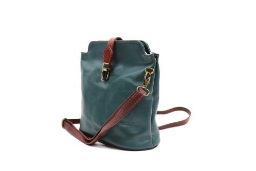 V121 Genuine Leather Crossbody Bag with front Buckle Closure - Image 21