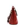 V121 Genuine Leather Crossbody Bag with front Buckle Closure