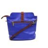 V121 Genuine Leather Crossbody Bag with front Buckle Closure