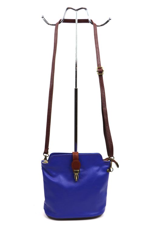V121 Genuine Leather Crossbody Bag with front Buckle Closure - Image 27