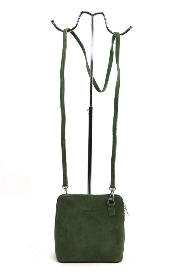 V155S Suede Crossbody Bag Small