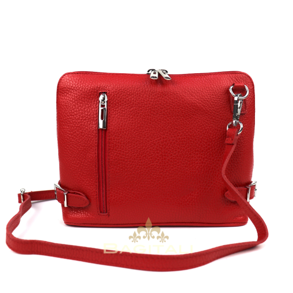8 V317 Rectangular Leather Shoulder/Crossbody Bag