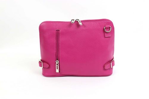 Leather Crossbody Bag V317 - Image 14