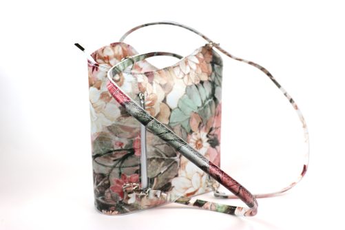 Convertible Floral Leather Bag F219 - Image 11