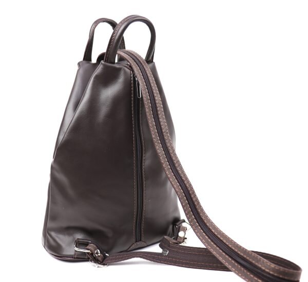 F264 Single Tone Leather Backpack Large