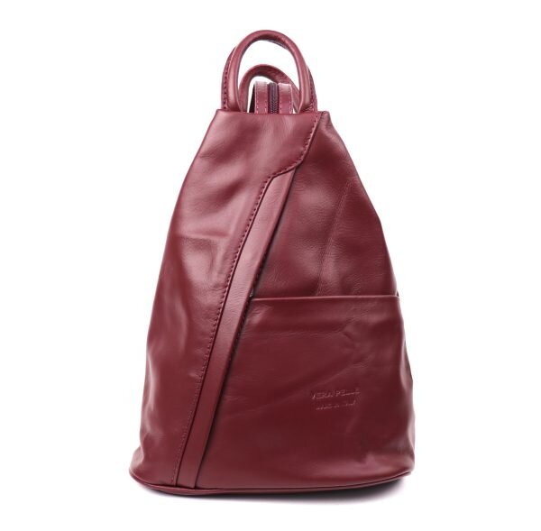 F264 Single Tone Leather Backpack Large