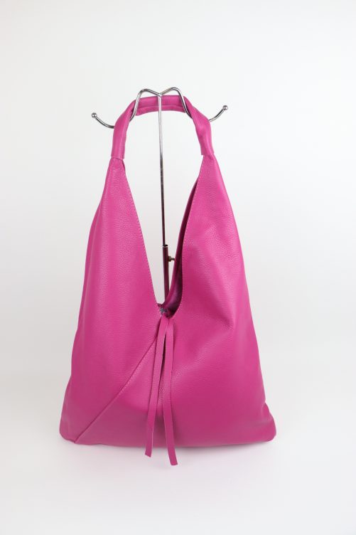 Slouchy Leather Tote Bag M589 - Image 4