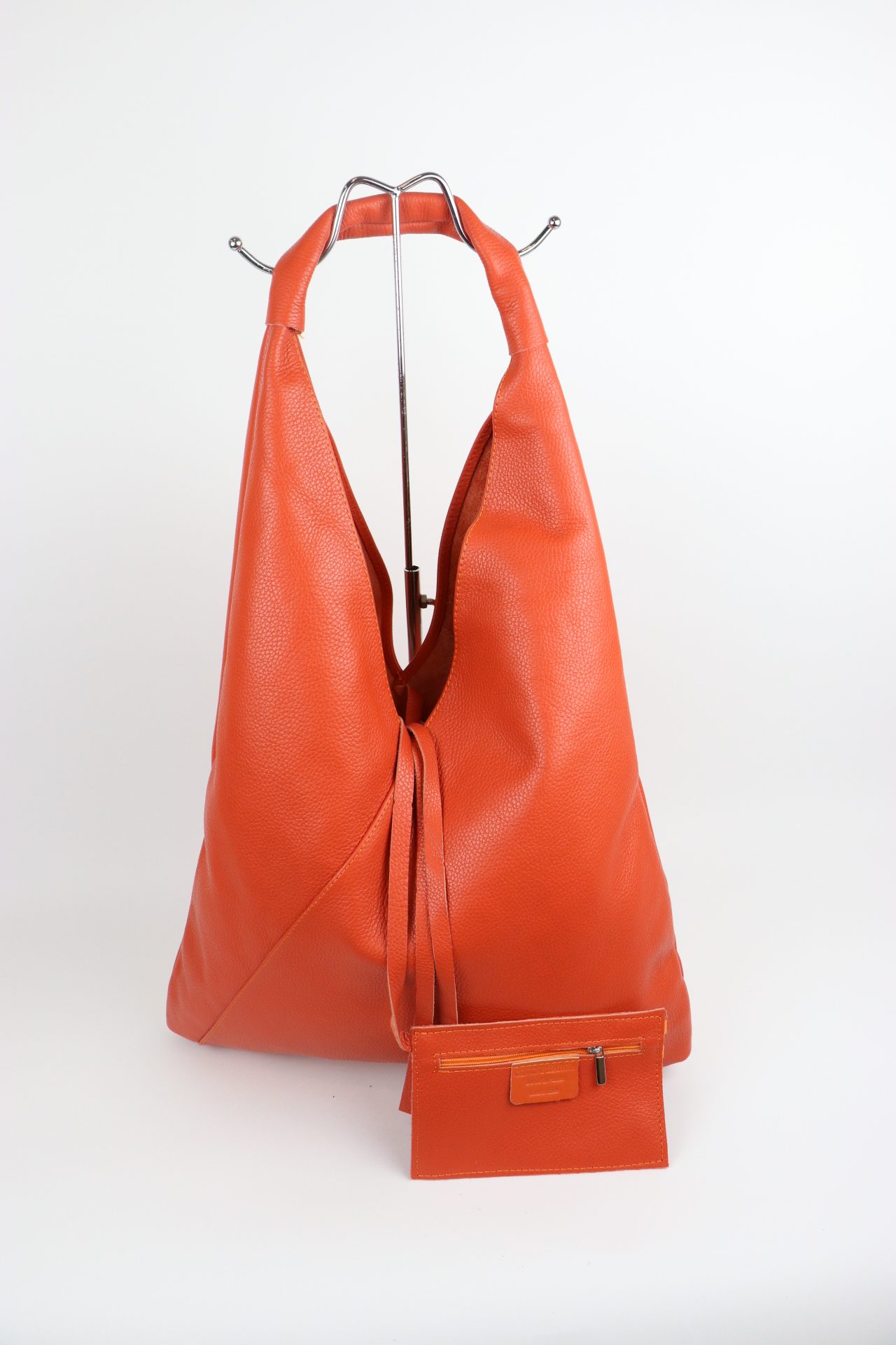 Slouchy leather clearance tote bag