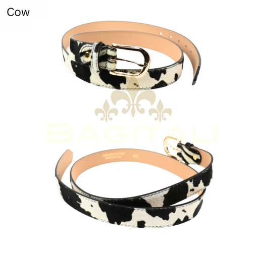 Leather Faux Animal Fur Belts - Image 5