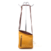 Leather Asymmetrical Two Tone Crossbody Bag V114