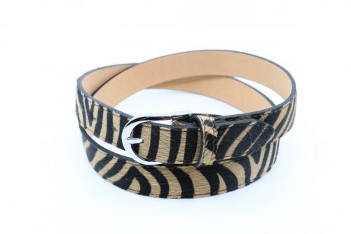 Leather Faux Animal Fur Belts - Image 3
