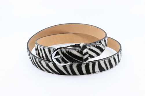 Leather Faux Animal Fur Belts