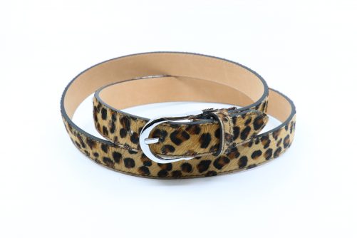 Leather Faux Animal Fur Belts - Image 2