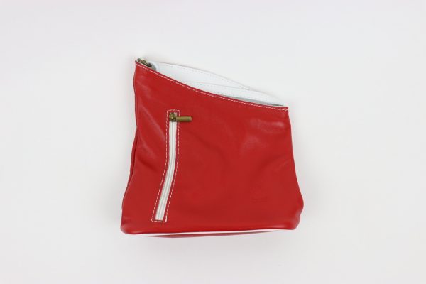 IMG_4295 Leather Asymmetrical Two Tone Crossbody Bag V114