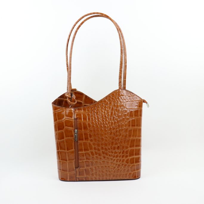 Mock Croc Patent Leather Bag F219