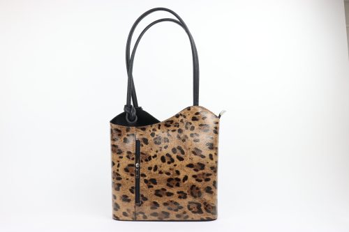 Convertible Leather Shoulder Bag F219