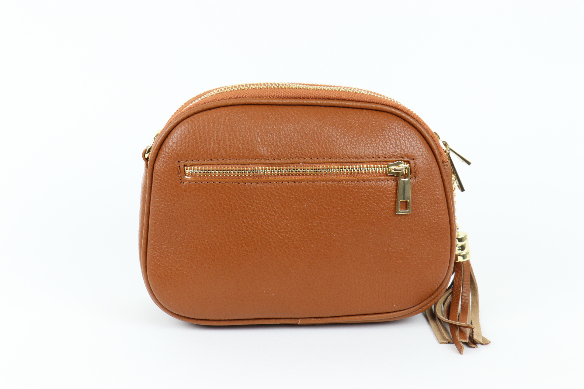 Triple zip grainy leather crossbody bag sale