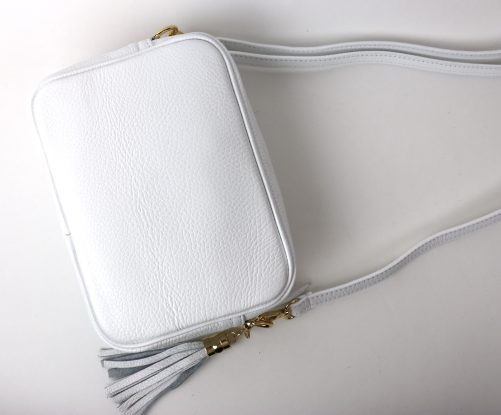 Leather Crossbody Bag V329 - Image 19