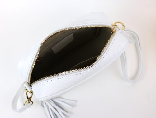 Leather Crossbody Bag V329 - Image 21