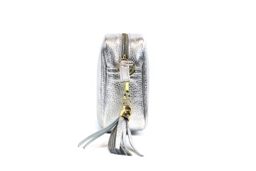 Metallic Leather Crossbody Bag V329 - Image 7