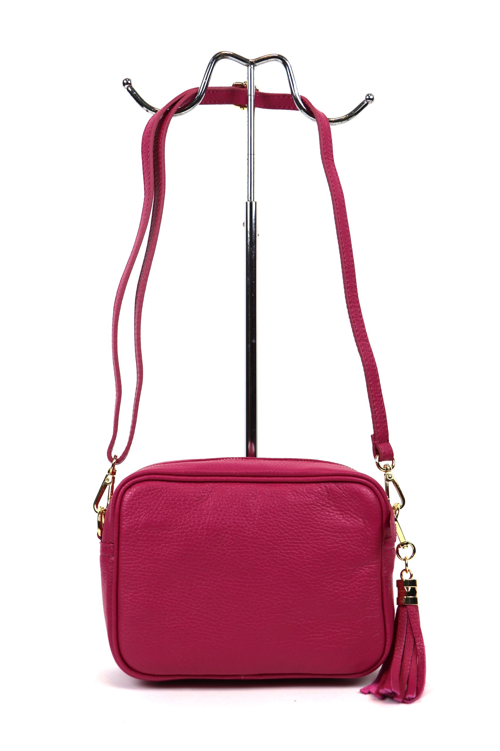 Cartouchière leather crossbody bag