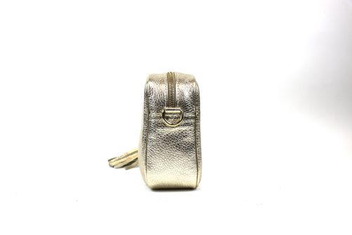 Metallic Leather Crossbody Bag V329 - Image 8