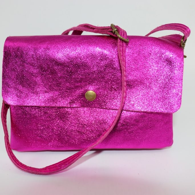 Metallic Leather Bag V338