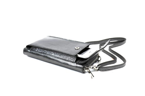 Leather Wallet Bag V325 (M)etallic