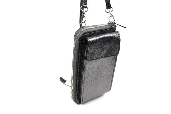 Leather Wallet Bag V325 (M)etallic