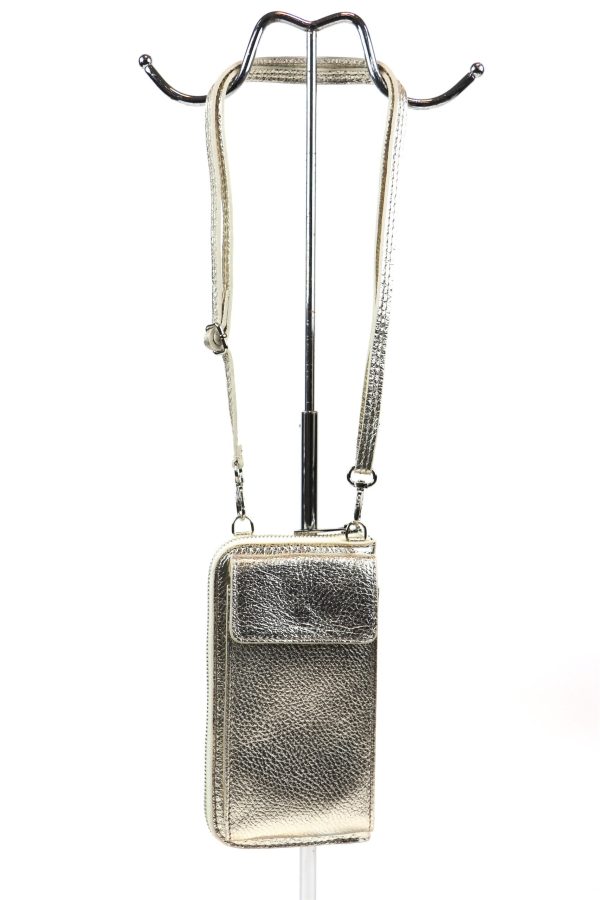 Leather Wallet Bag V325 (M)etallic