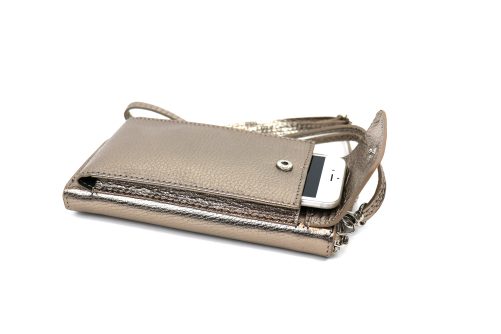 Leather Wallet Bag V325 (M)etallic - Image 5