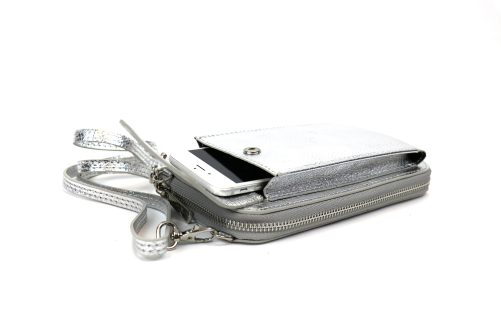 Leather Wallet Bag V325 (M)etallic - Image 8