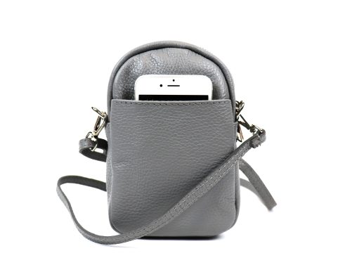 Mini Leather Crossbody Bag V342 - Image 2