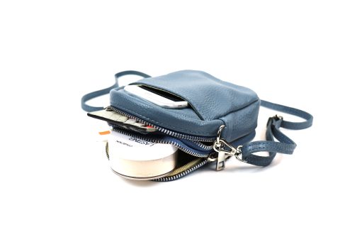 Mini Leather Crossbody Bag V342 - Image 4